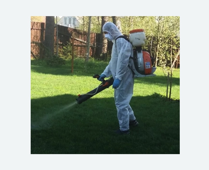 Обработка территории от клещей в Пестово