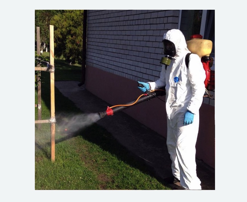 травля клещей на участке в Пестово